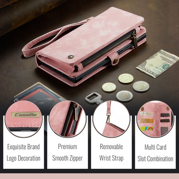 CaseMe Samsung Galaxy A37 Fodral 008 Series Löstagbart Skal Rosa
