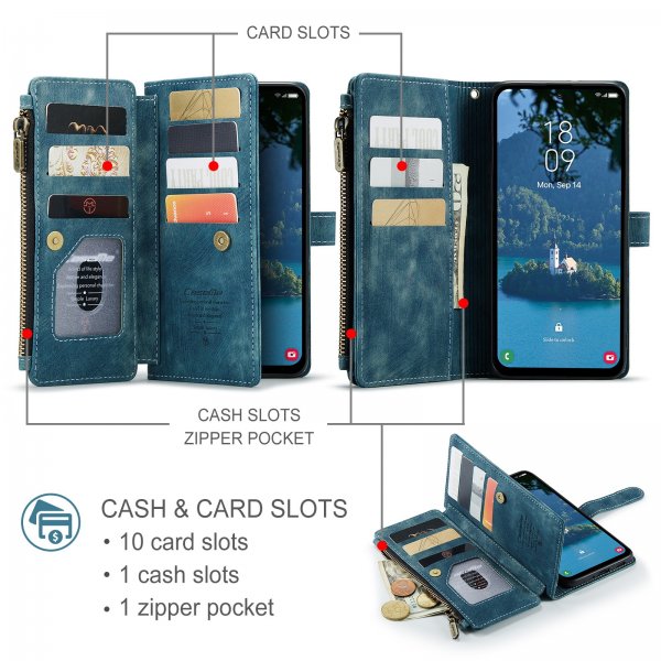 CaseMe Samsung Galaxy A37 Fodral C30 Series Blå