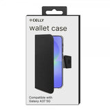 Celly Samsung Galaxy A37 Fodral Wally Wallet Case Svart