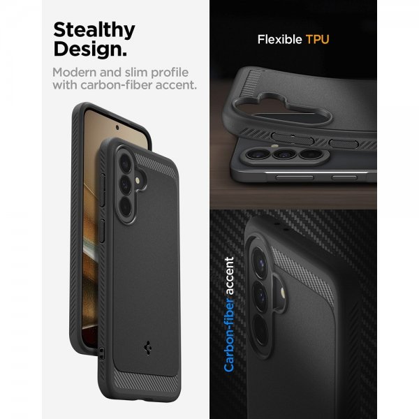 Spigen Samsung Galaxy A37 Skal Rugged Armor Matte Black