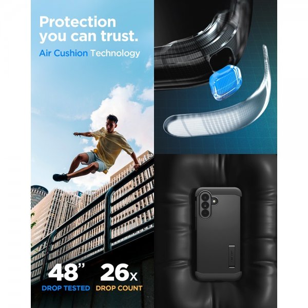 Spigen Samsung Galaxy A37 Skal Tough Armor Svart