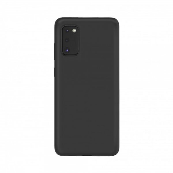 Xqisit Samsung Galaxy A41 Skal Silicone Case Svart