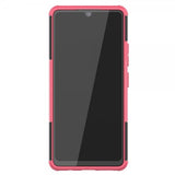 Samsung Galaxy A42 5G Skal Däckmönster Stativfunktion Magenta