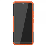 Samsung Galaxy A42 5G Skal Däckmönster Stativfunktion Orange