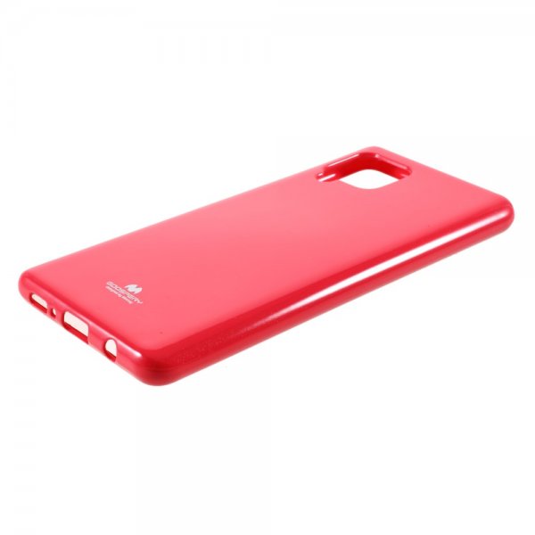 Mercury Samsung Galaxy A42 5G Skal Jelly Glitter Röd