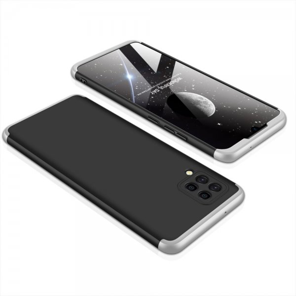 GKK Samsung Galaxy A42 5G Skal Tredelat Svart Silver