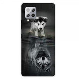 Samsung Galaxy A42 5G Skal Motiv Hund och Varg