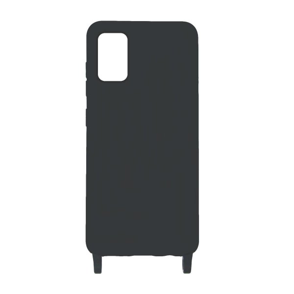 Samsung Galaxy A51 Skal Silikon med Halsband Svart