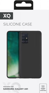 Xqisit Samsung Galaxy A51 Skal Silicone Case Svart