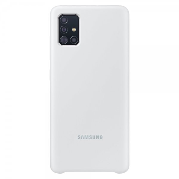 Samsung Original Galaxy A51 Skal Silicone Cover Vit