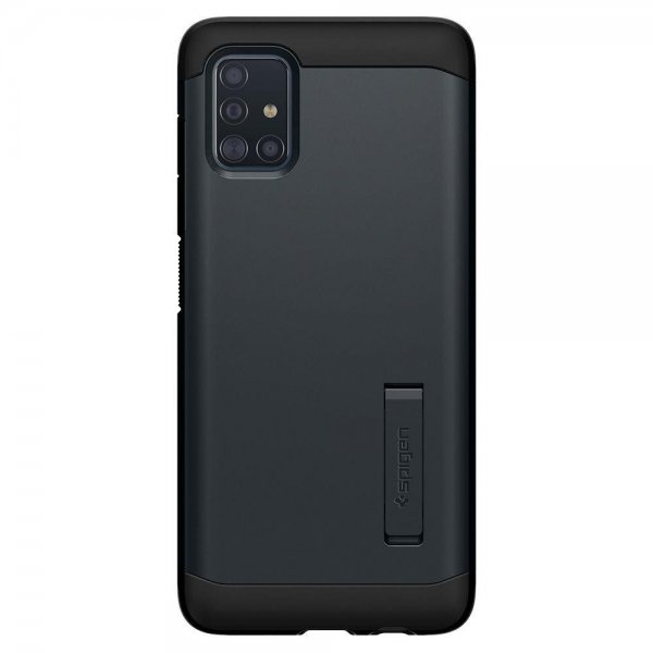 Spigen Samsung Galaxy A51 Skal Tough Armor Metal Slate