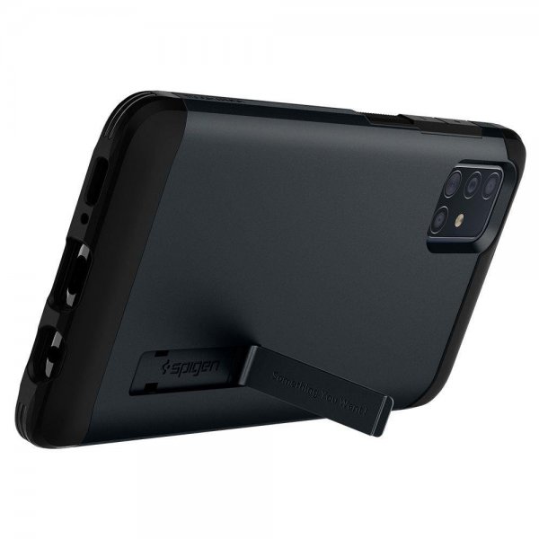 Spigen Samsung Galaxy A51 Skal Tough Armor Metal Slate