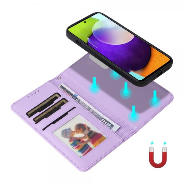 Betopnice Samsung Galaxy A52/A52s 5G Fodral med Löstagbart Skal 005 Lila