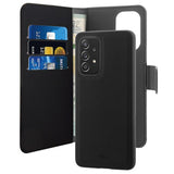 Puro Samsung Galaxy A53 5G Fodral 2 in 1 Wallet Case Löstagbart Skal Svart