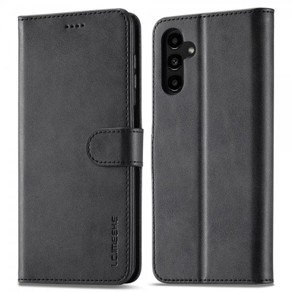 Lc.Imeeke Samsung Galaxy A54 5G Fodral med Kortfack Stativfunktion Svart