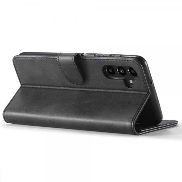 Lc.Imeeke Samsung Galaxy A54 5G Fodral med Kortfack Stativfunktion Svart