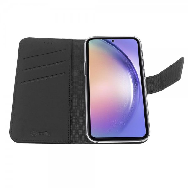 Celly Samsung Galaxy A54 5G Fodral Wally Wallet Case Svart
