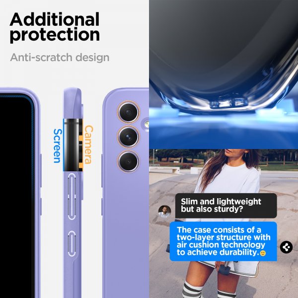 Spigen Samsung Galaxy A54 5G Skal Thin Fit Awesome Violet