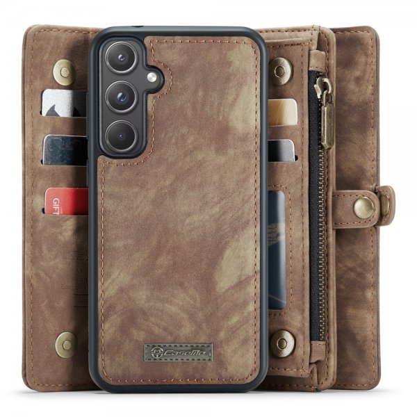 CaseMe Samsung Galaxy A55 Fodral 008 Series Löstagbart Skal Brun