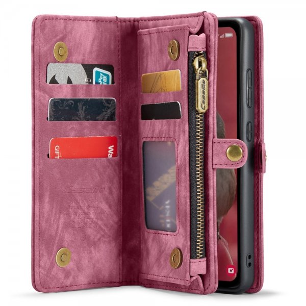 CaseMe Samsung Galaxy A55 Fodral 008 Series Löstagbart Skal Röd