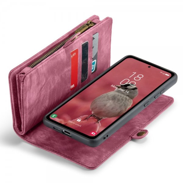 CaseMe Samsung Galaxy A55 Fodral 008 Series Löstagbart Skal Röd
