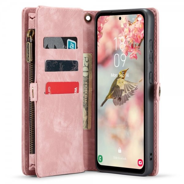 CaseMe Samsung Galaxy A55 Fodral 008 Series Löstagbart Skal Rosa