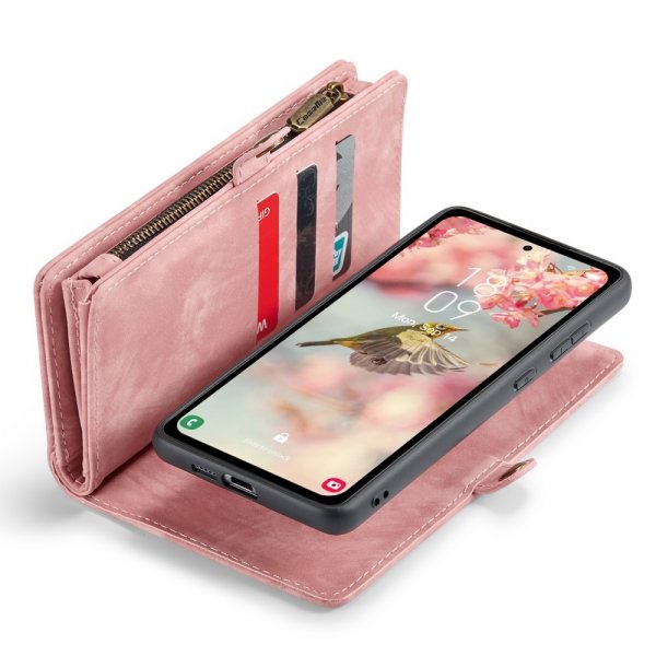 CaseMe Samsung Galaxy A55 Fodral 008 Series Löstagbart Skal Rosa