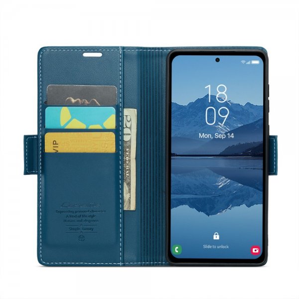 CaseMe Samsung Galaxy A55 Fodral 023 Series Blå