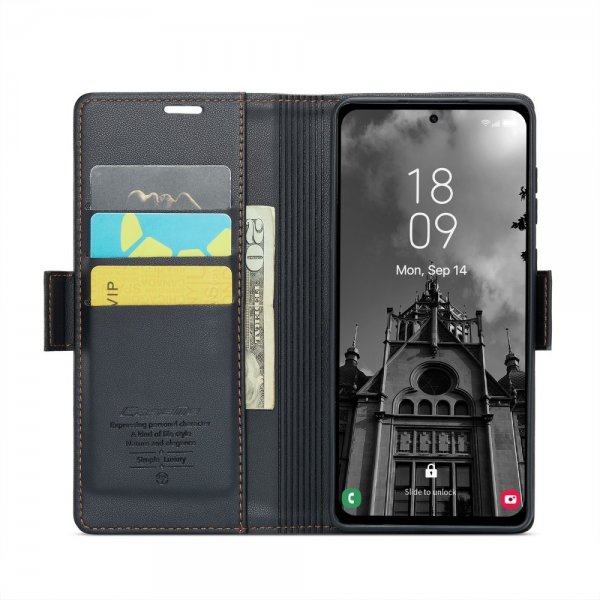 CaseMe Samsung Galaxy A55 Fodral 023 Series Svart