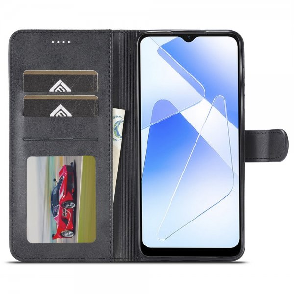 Lc.Imeeke Samsung Galaxy A55 Fodral med Kortfack Stativfunktion Svart