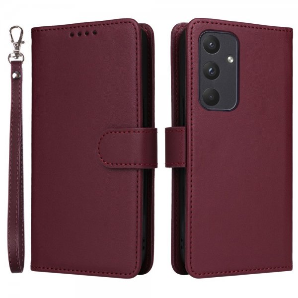 Betopnice Samsung Galaxy A55 Fodral med Löstagbart Skal 005 Röd