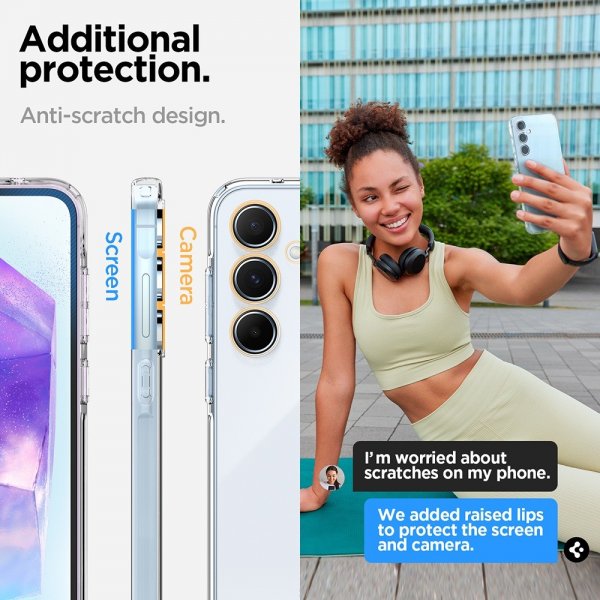 Spigen Samsung Galaxy A55 Skal Liquid Crystal Crystal Clear