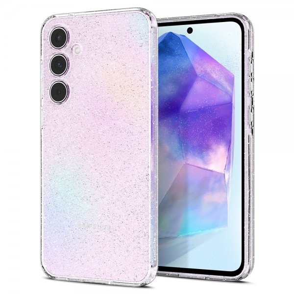 Spigen Samsung Galaxy A55 Skal Liquid Crystal Glitter Crystal Quartz