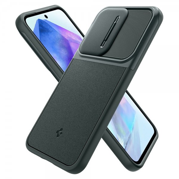 Spigen Samsung Galaxy A55 Skal Optik Armor Abyss Green