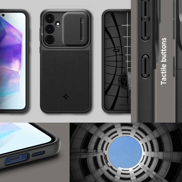 Spigen Samsung Galaxy A55 Skal Optik Armor Svart