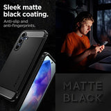 Spigen Samsung Galaxy A55 Skal Rugged Armor Matte Black