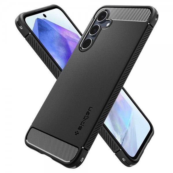 Spigen Samsung Galaxy A55 Skal Rugged Armor Matte Black