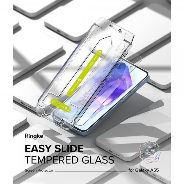 Ringke Samsung Galaxy A55 Skärmskydd Easy Slide 2-pack