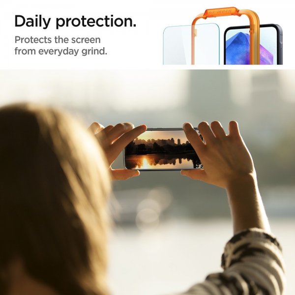 Spigen Samsung Galaxy A55 Skärmskydd GLAS.tR ALIGNmaster 2-pack