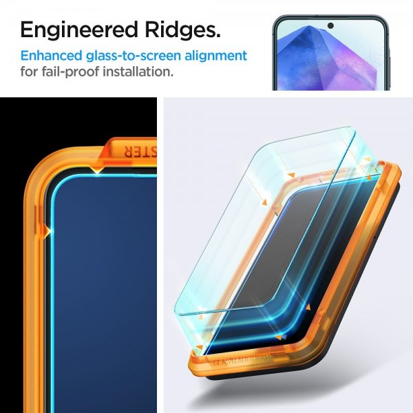 Spigen Samsung Galaxy A55 Skärmskydd GLAS.tR ALIGNmaster 2-pack