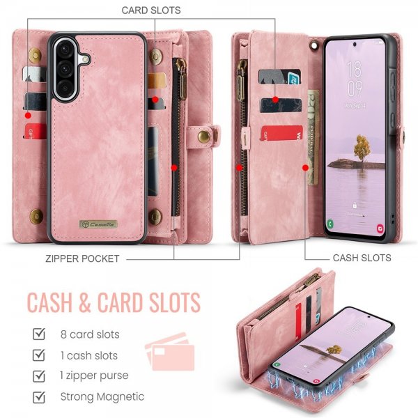 CaseMe Samsung Galaxy A56 Fodral 008 Series Löstagbart Skal Rosa