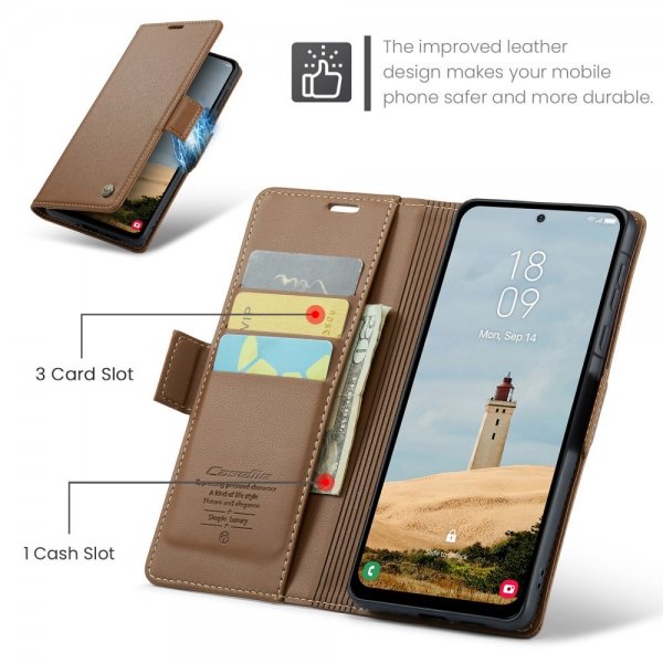 CaseMe Samsung Galaxy A56 Fodral 023 Series Brun