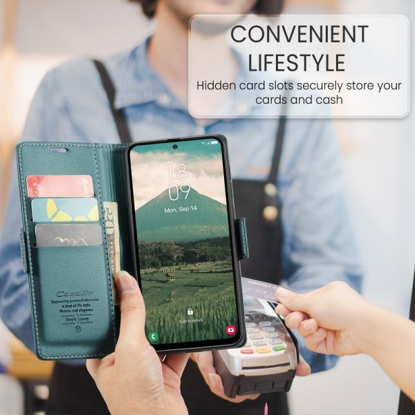 CaseMe Samsung Galaxy A56 Fodral 023 Series Grön