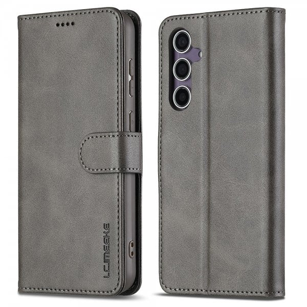 Lc.Imeeke Samsung Galaxy A56 Fodral med Kortfack Stativfunktion Grå
