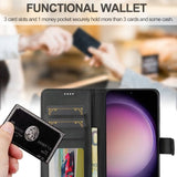 Lc.Imeeke Samsung Galaxy A56 Fodral med Kortfack Stativfunktion Svart