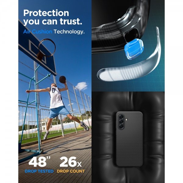 Spigen Samsung Galaxy A56 Skal Liquid Air Matte Black