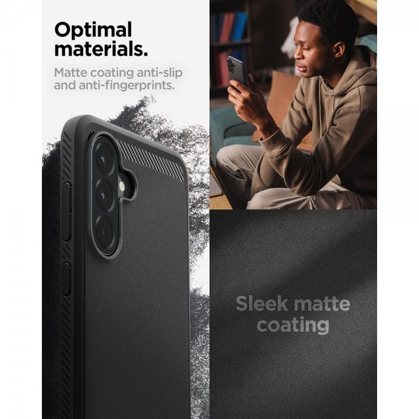 Spigen Samsung Galaxy A56 Skal Rugged Armor Matte Black