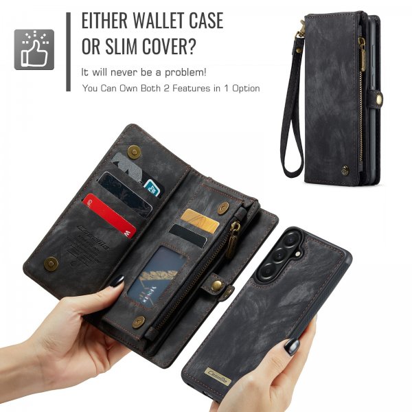 CaseMe Samsung Galaxy A57 Fodral 008 Series Löstagbart Skal Svart