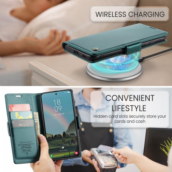CaseMe Samsung Galaxy A57 Fodral 023 Series Grön