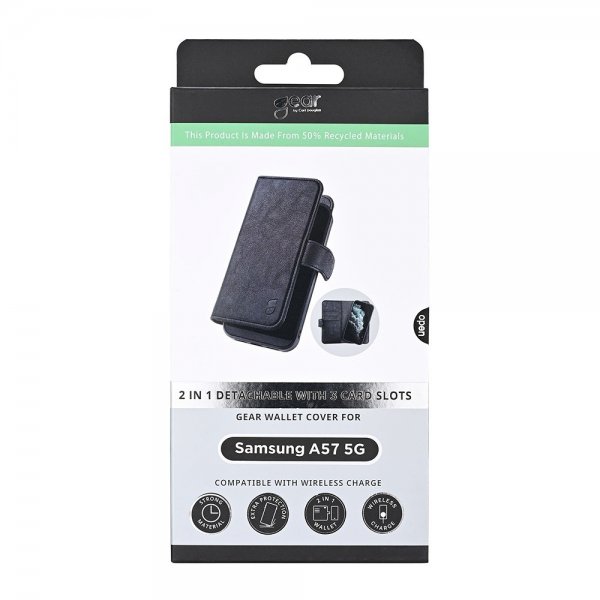 Gear Samsung Galaxy A57 Fodral 2-i-1 3 Kortfack Svart